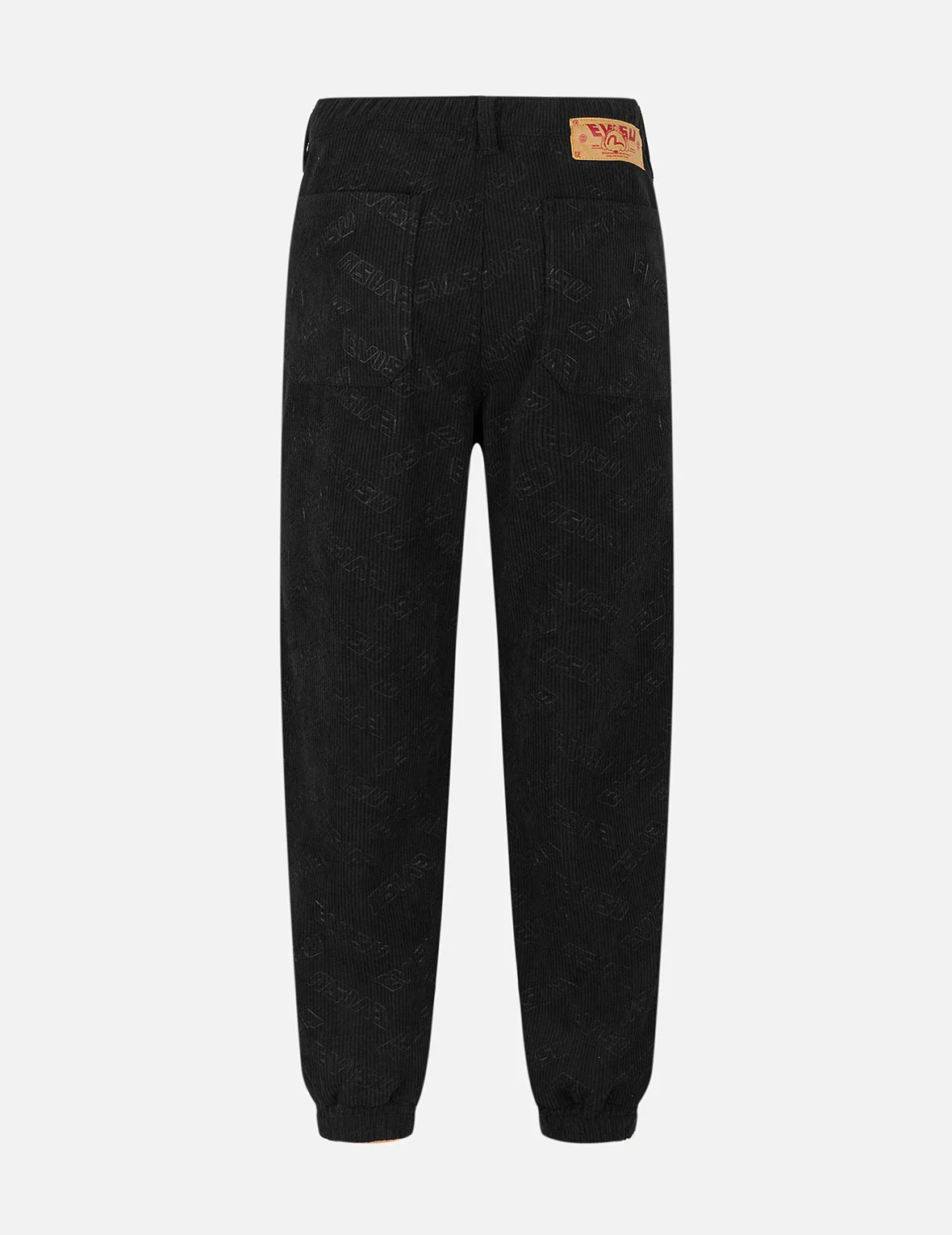 Allover Evisu Deboss Print and Seagull Embroidery Relax Fit Woven Joggers - Image 2