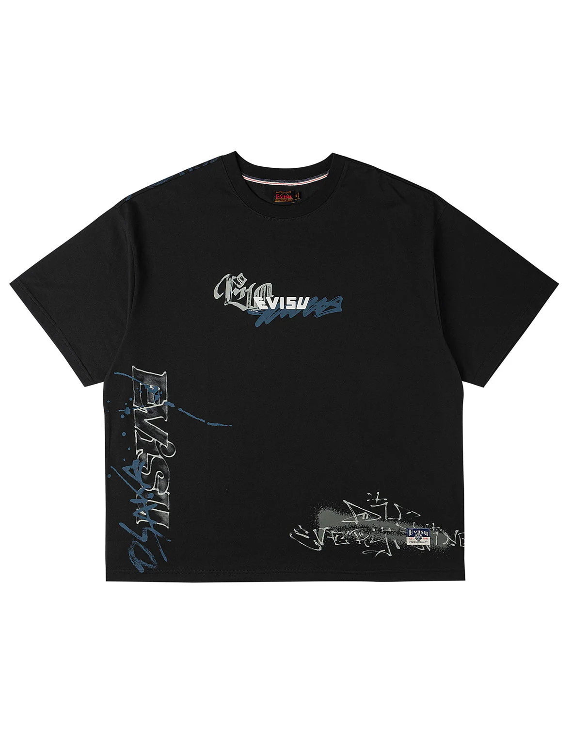 Allover EVISU Logo Graphic T-shirt - Image 3