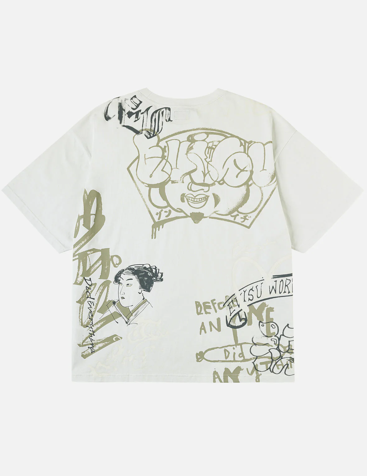 Allover EVISU Logo Graphic T-shirt - Image 6