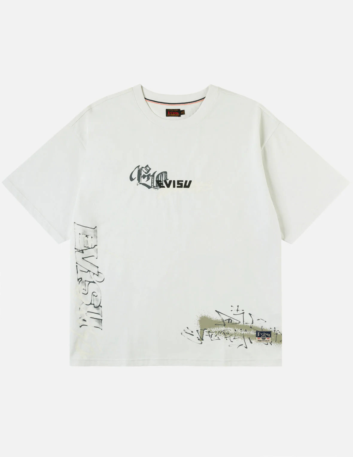 Allover EVISU Logo Graphic T-shirt - Image 8