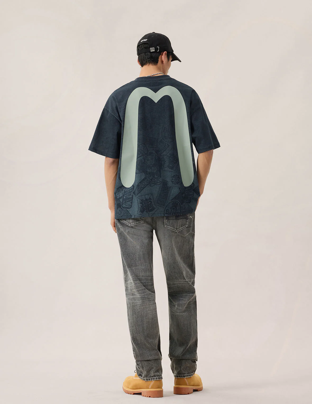 Allover EVISU Signature Graphic T-Shirt - Image 6