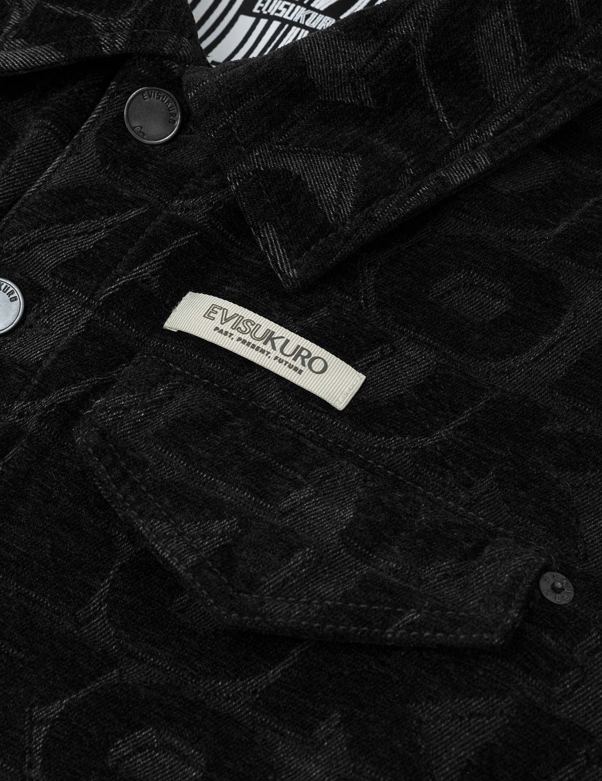 Allover EVISUKURO Jacquard Regular Fit Work Jacket - Image 7