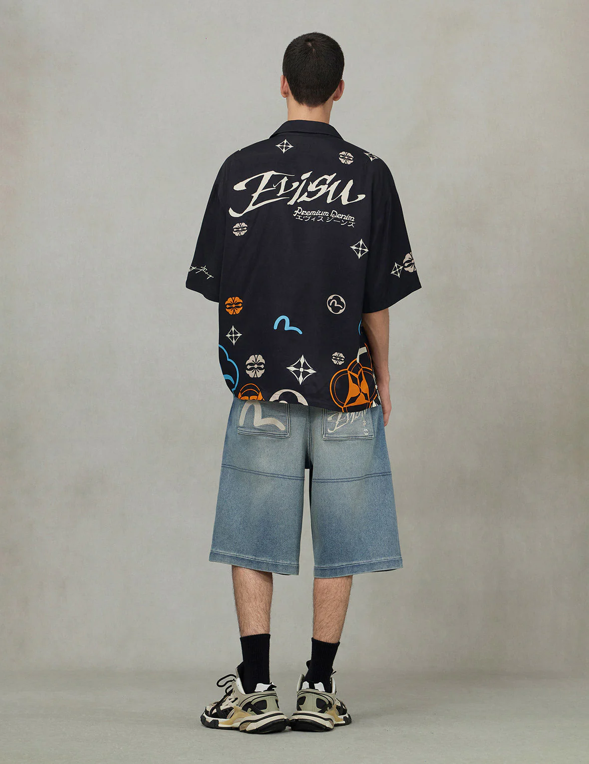 Allover Floral and Seagull Print Boxy Short-Sleeve Shirt - Image 4