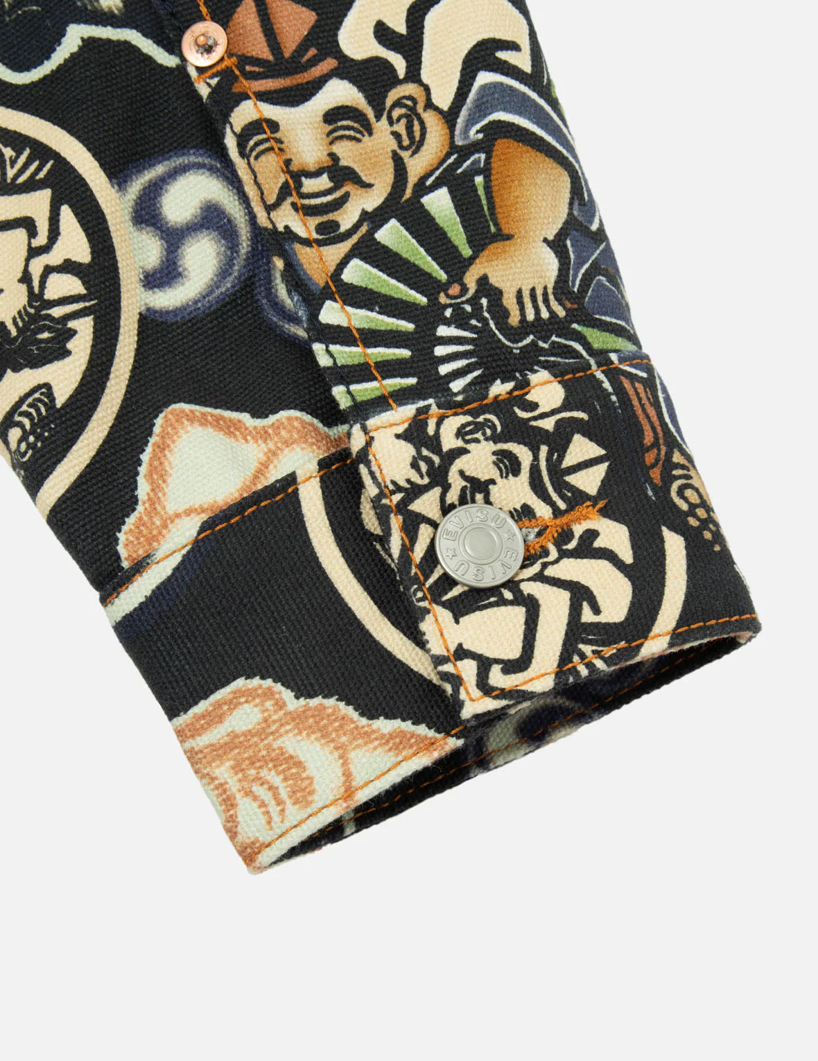 Allover Godhead and Kamon Print Regular Fit Jacket - Image 11