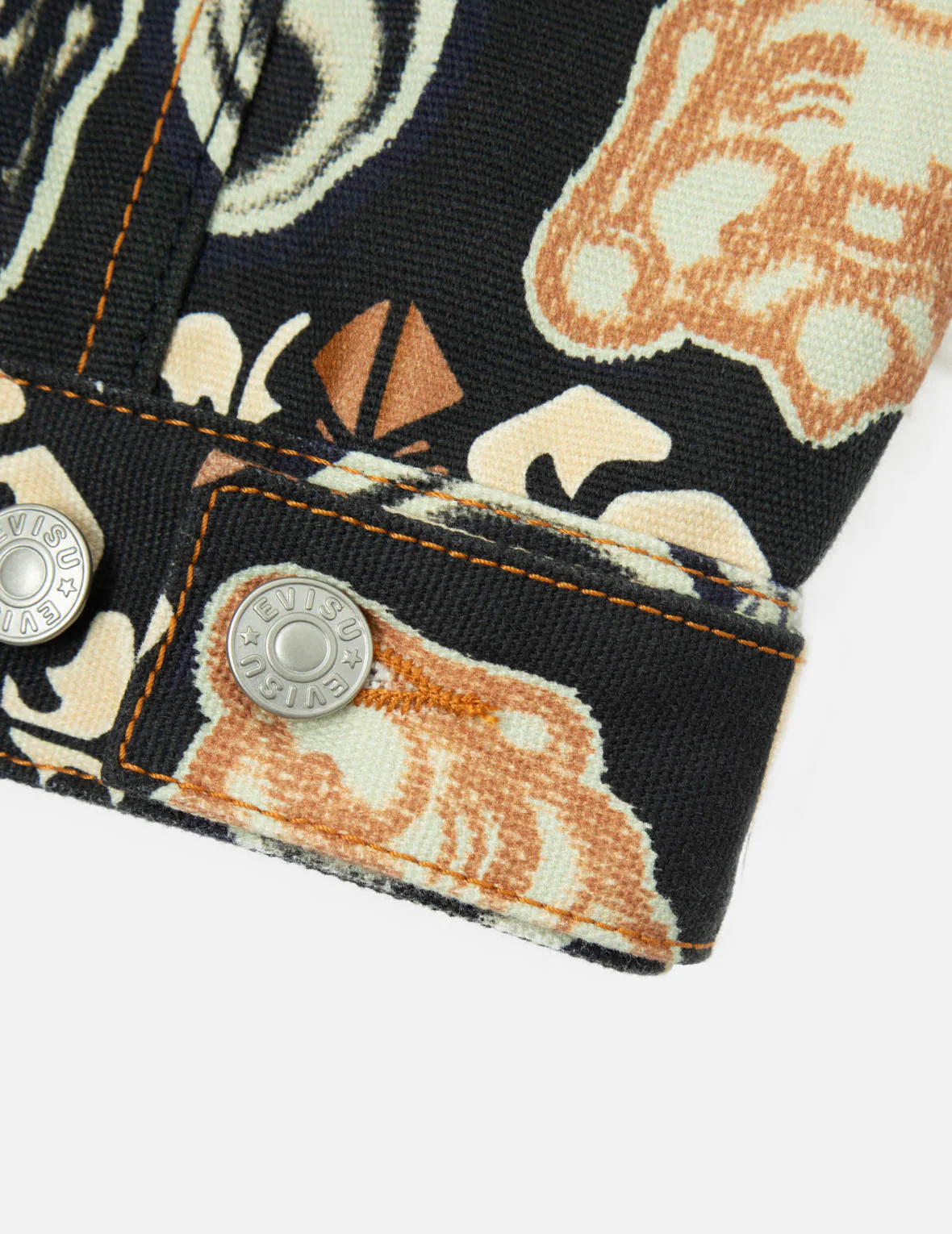 Allover Godhead and Kamon Print Regular Fit Jacket - Image 12