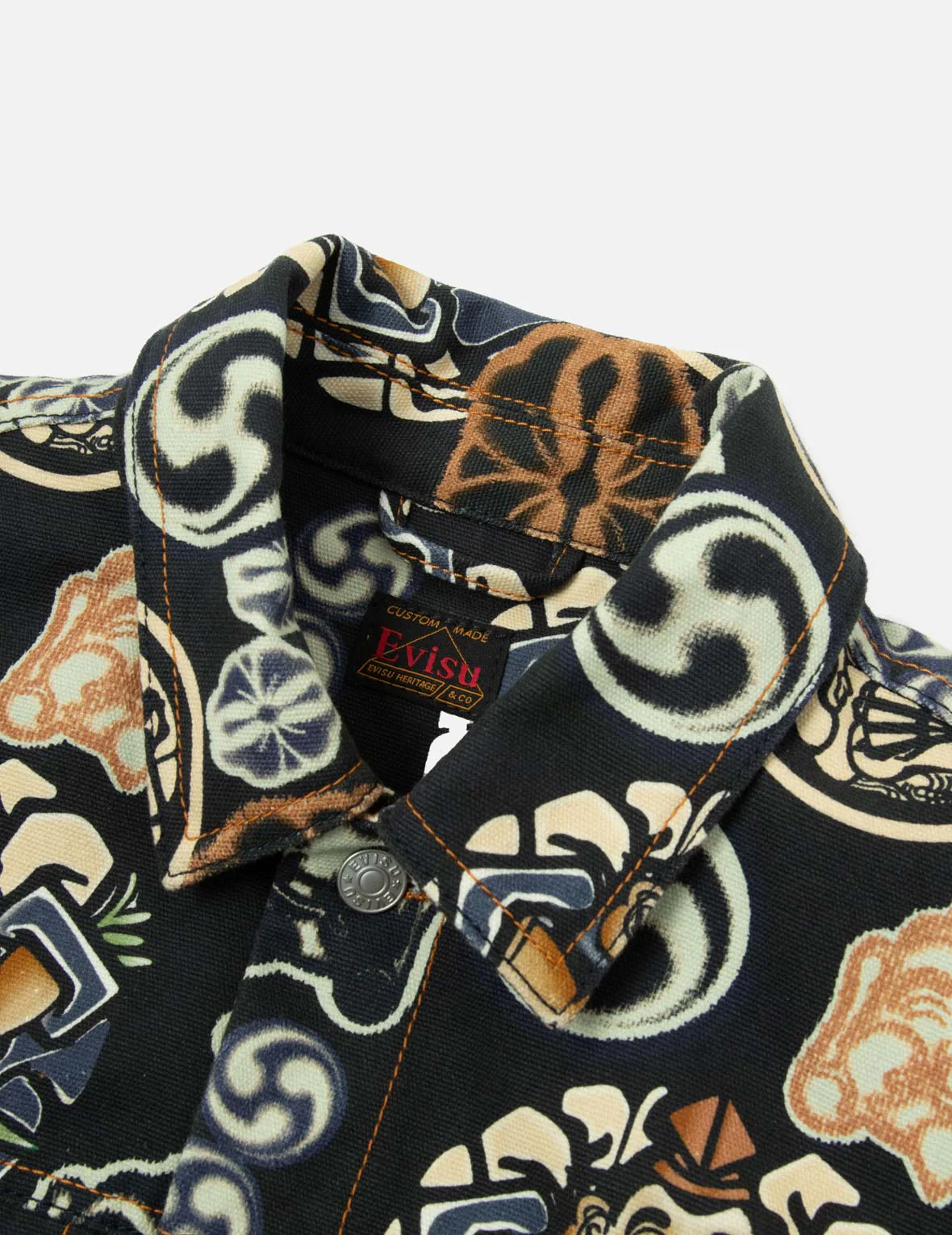 Allover Godhead and Kamon Print Regular Fit Jacket - Image 9