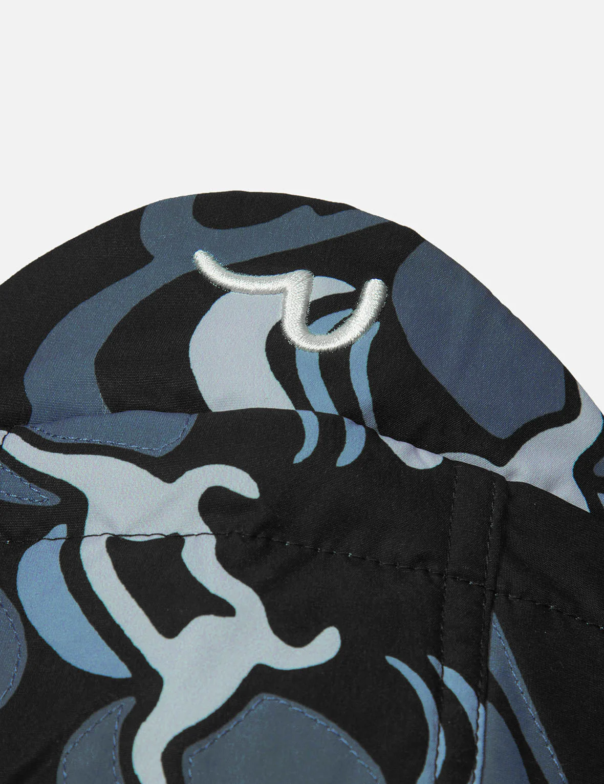 Allover Godhead Print Loose Fit Quilting Jacket - Image 9