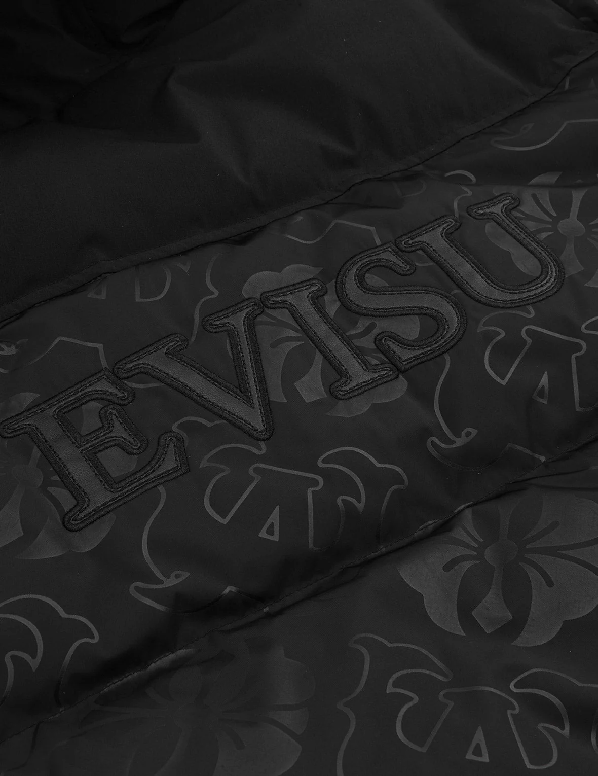 Allover Heat Seal Print and Logo Appliqué Regular Fit Down Coat - Image 11