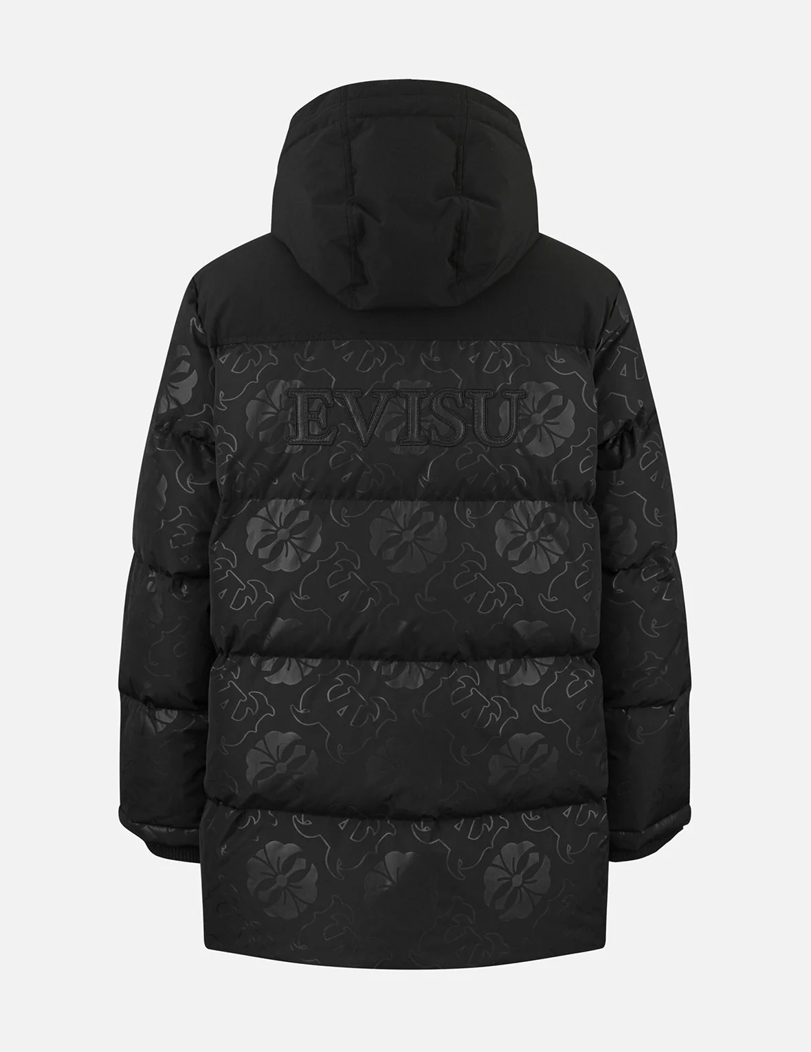 Allover Heat Seal Print and Logo Appliqué Regular Fit Down Coat - Image 2