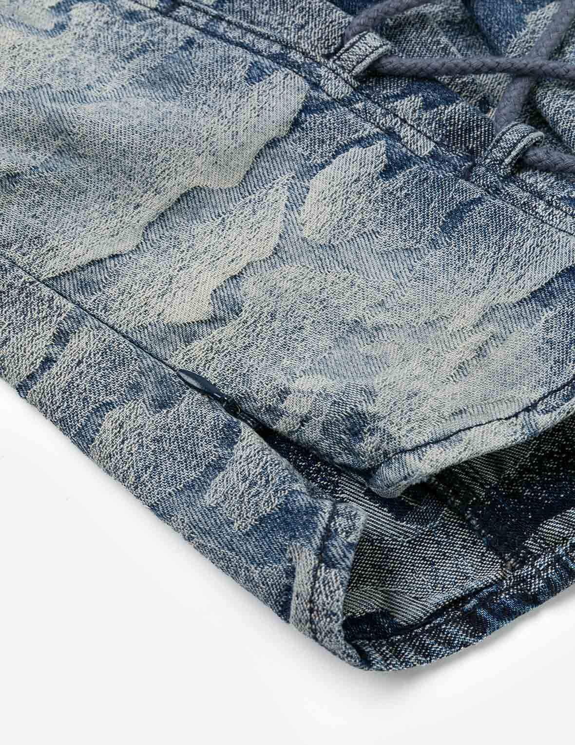 Allover Ishigaki Camouflage Jacquard Fashion Fit Denim Corset - Image 10