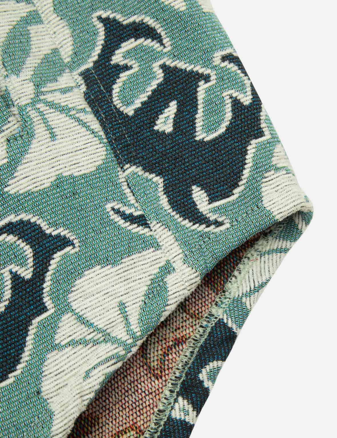 Allover Kamon and Logo Jacquard Regular Fit Tapestry Jacket - Image 11