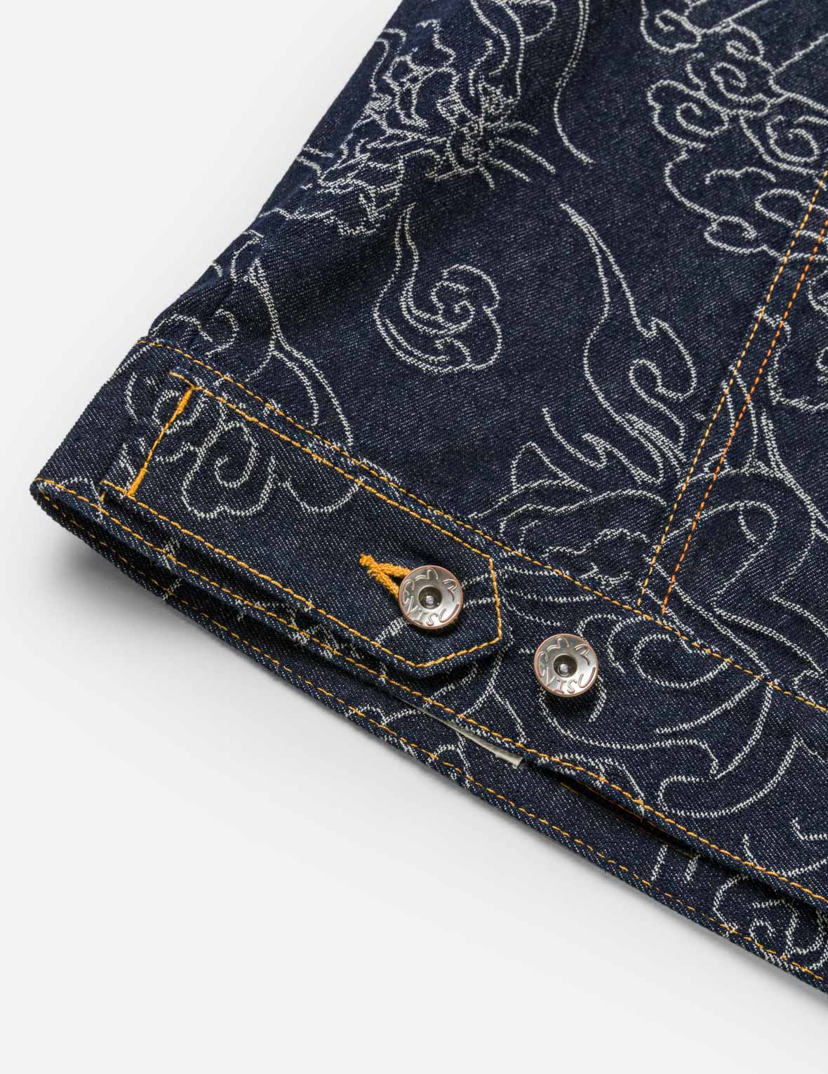 Allover Leopard Jacquard Denim Jacket - Image 12