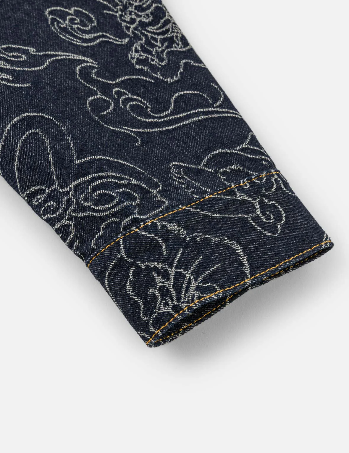 Allover Leopard Jacquard Denim Jacket - Image 13