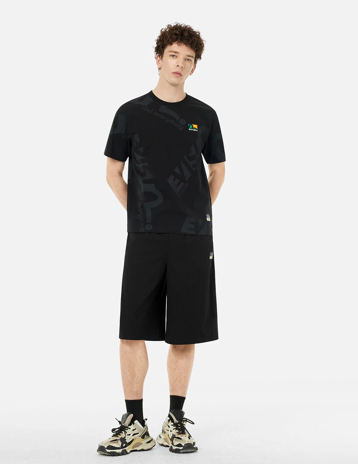 Allover Logo and Seagull Print Regular Fit T-Shirt - Image 6