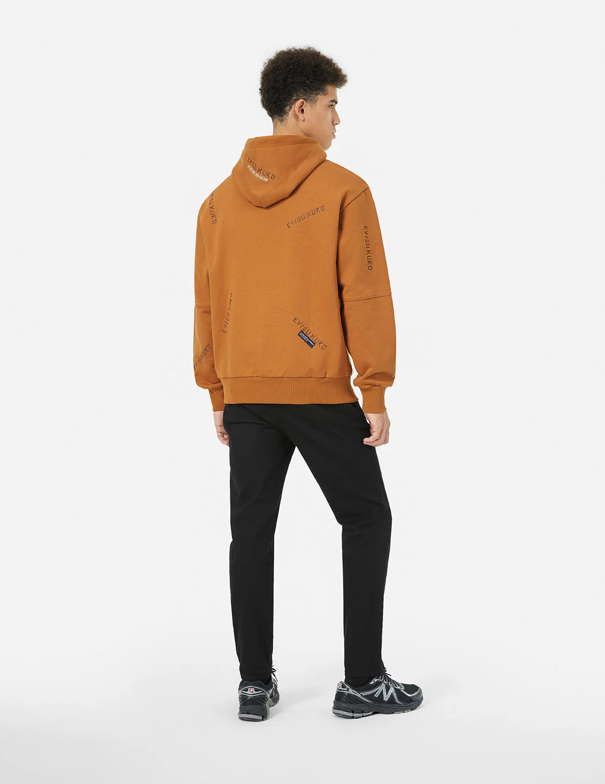 Allover Logo Embroidery Relax Fit Hoddie - Image 2