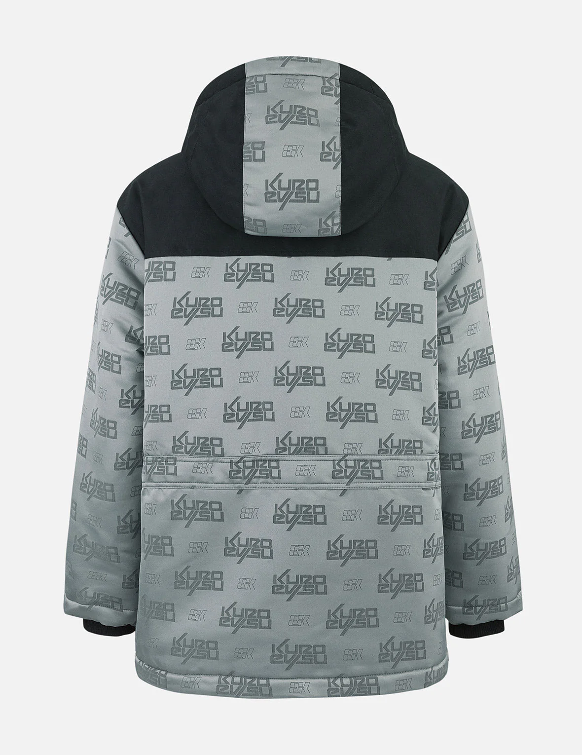 Allover Logo Jacquard Oversized Skidoo Anorak Padding Jacket - Image 2