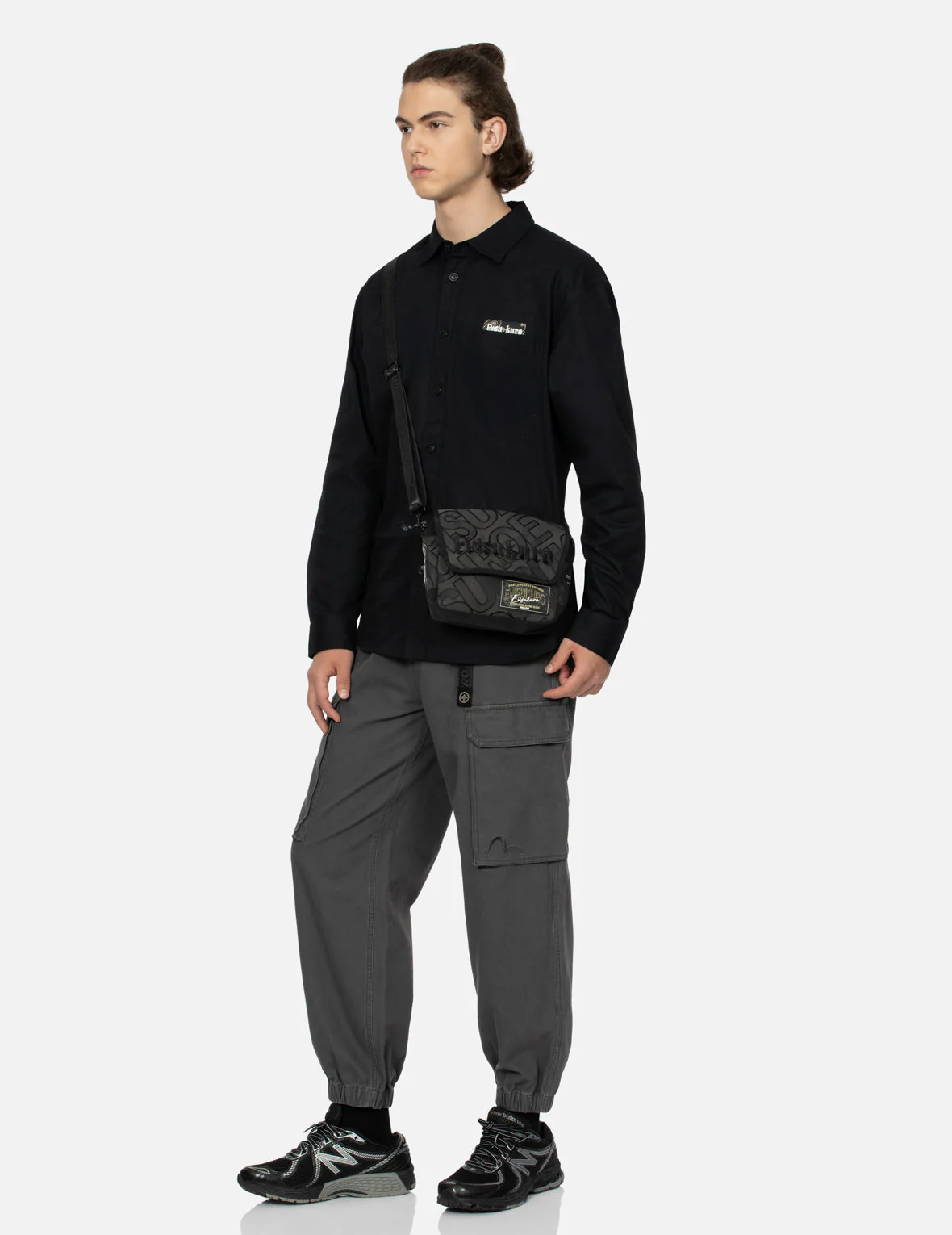 Allover Logo Jacquard Shoulder Bag - Image 3