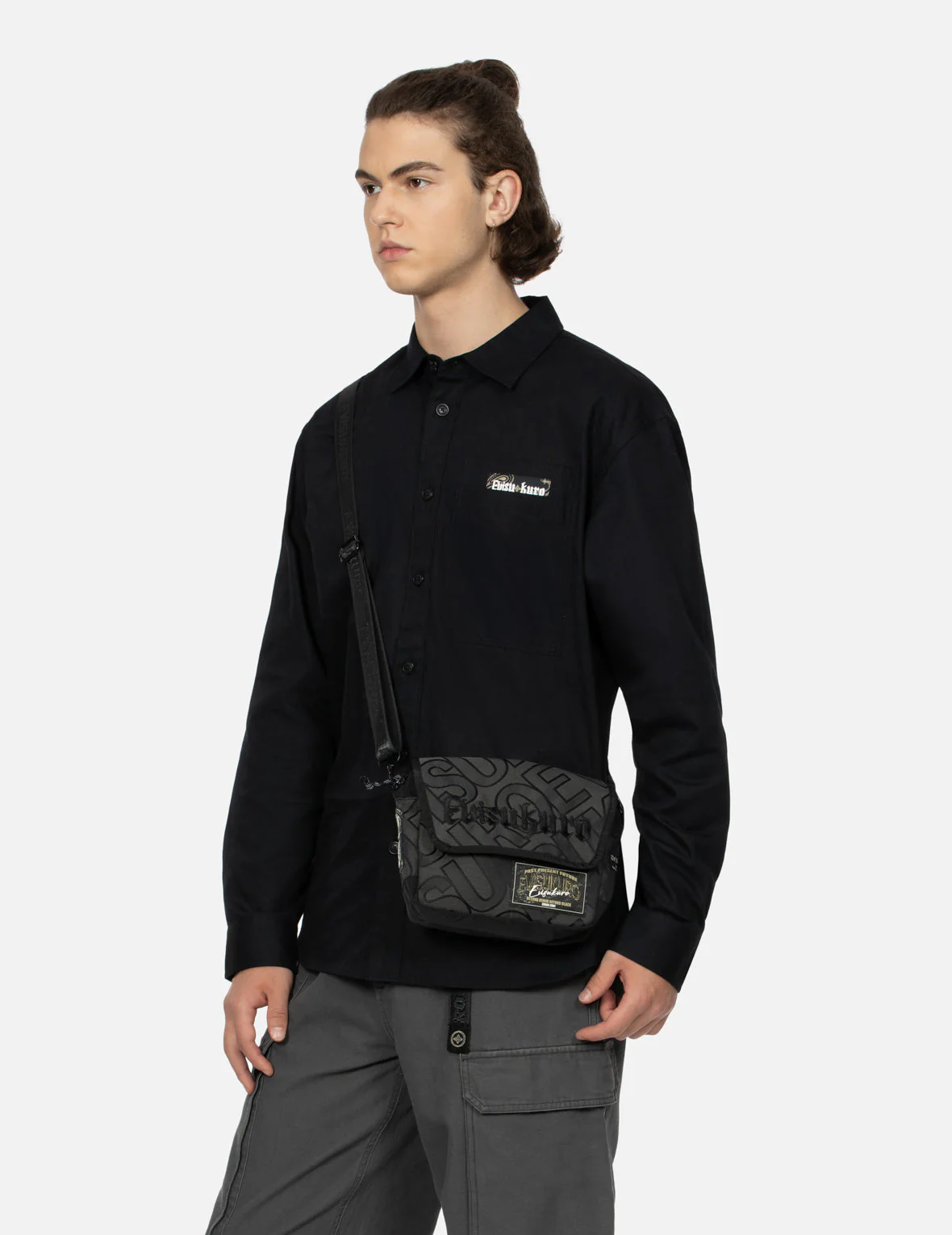 Allover Logo Jacquard Shoulder Bag - Image 5