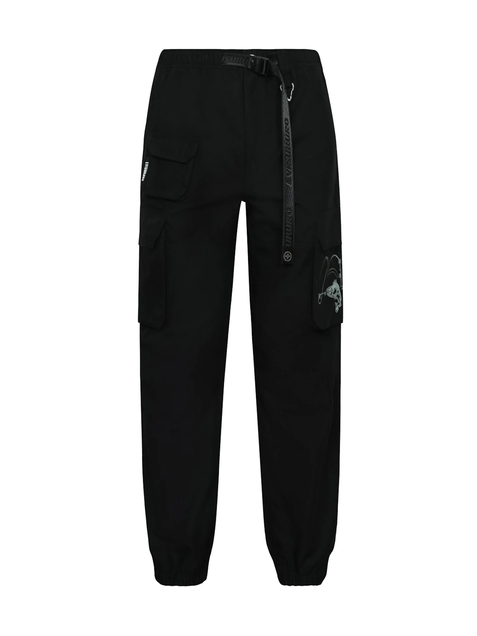 Allover Logo Jacquard Side Zipper Regular Fit Joggers - Image 8