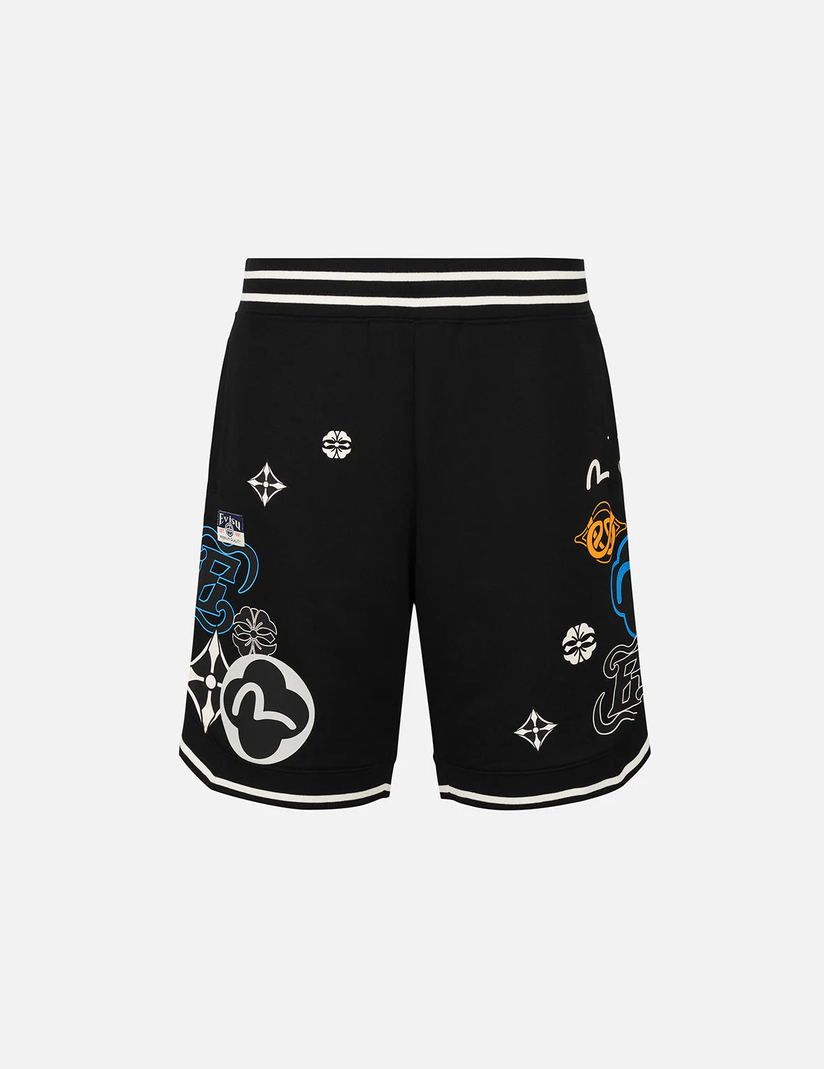 Allover Logo Print Fashion Fit Sweatshorts - Image 2