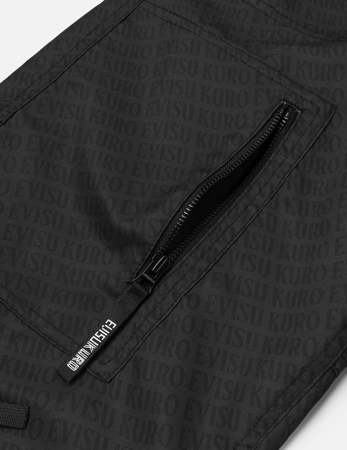 Allover Logo Print Loose Fit Cargo Pants - Image 10