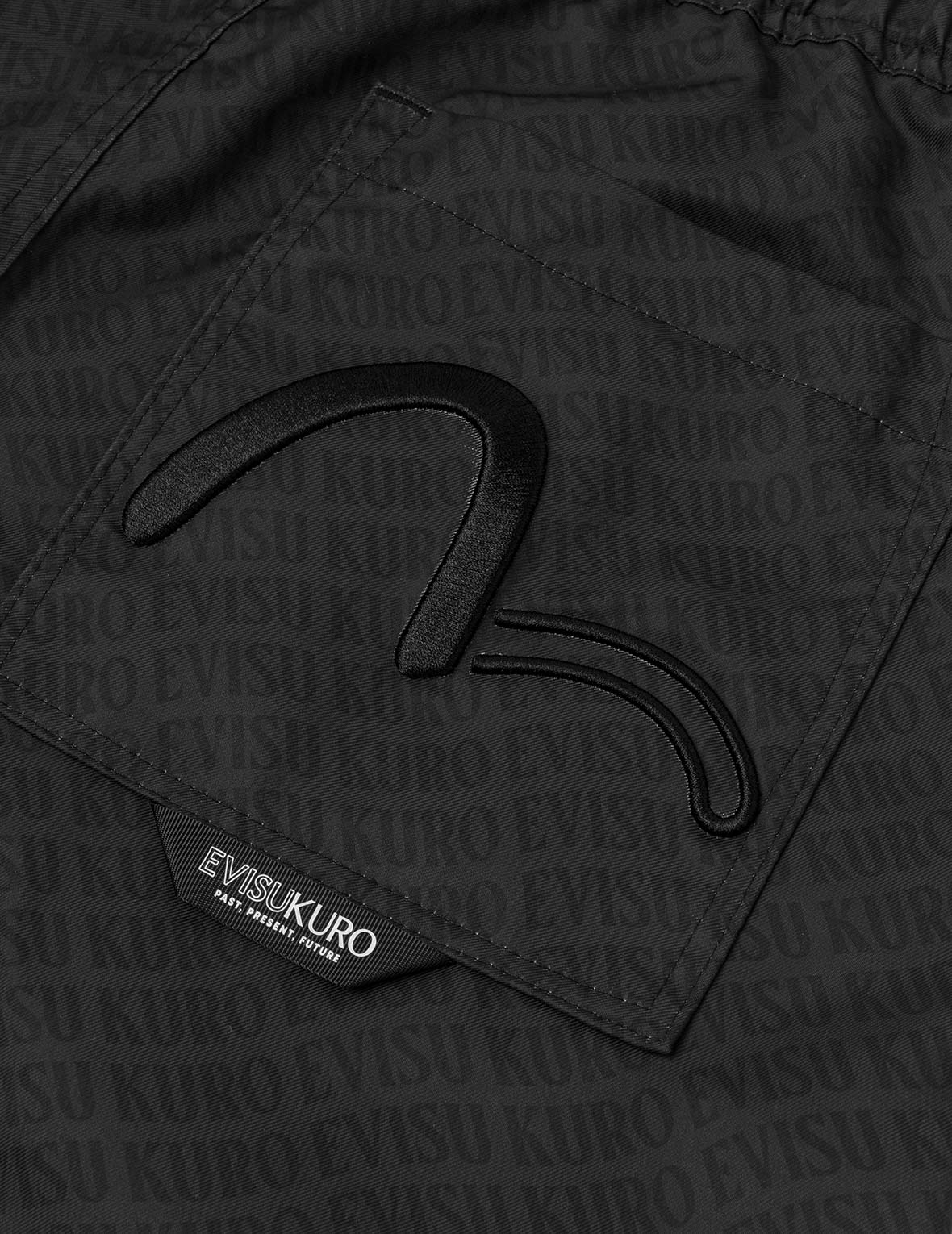 Allover Logo Print Loose Fit Cargo Pants - Image 5