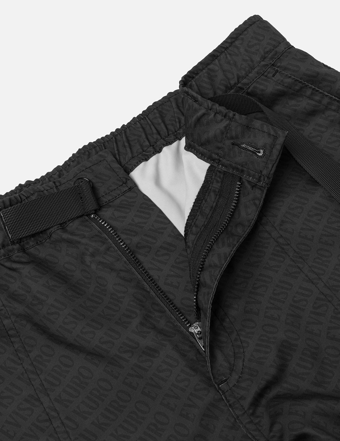 Allover Logo Print Loose Fit Cargo Pants - Image 8
