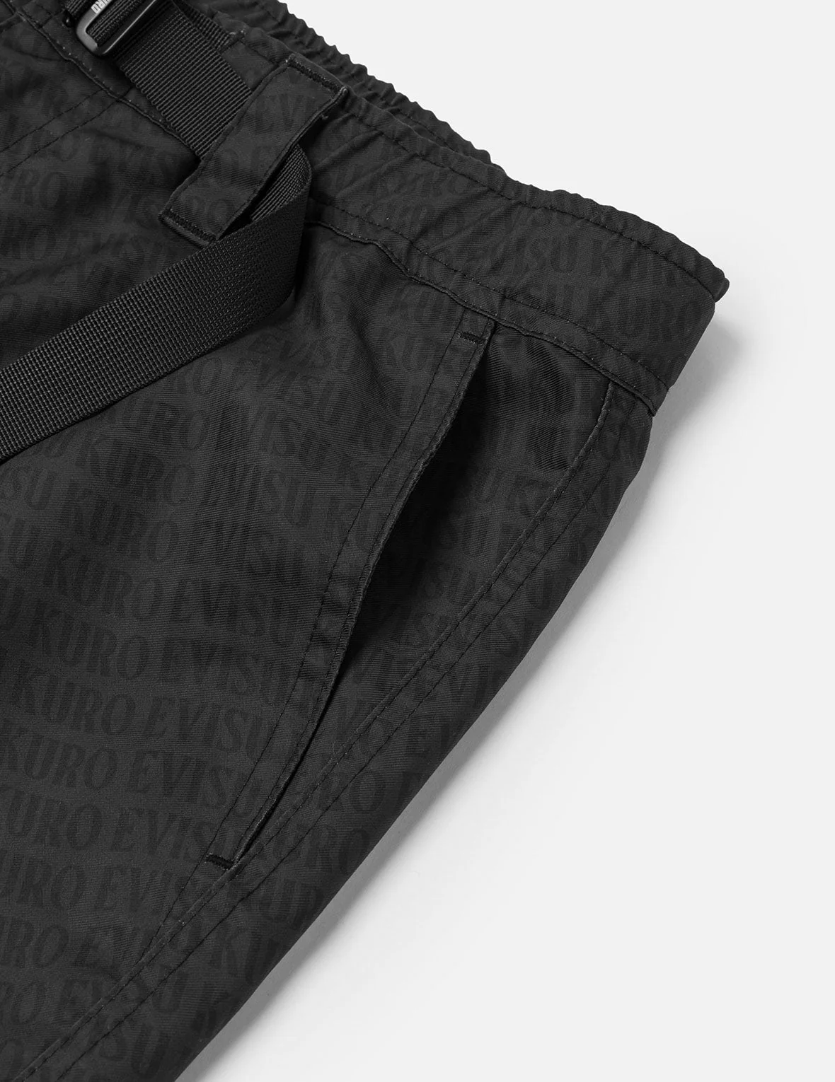 Allover Logo Print Loose Fit Cargo Pants - Image 9