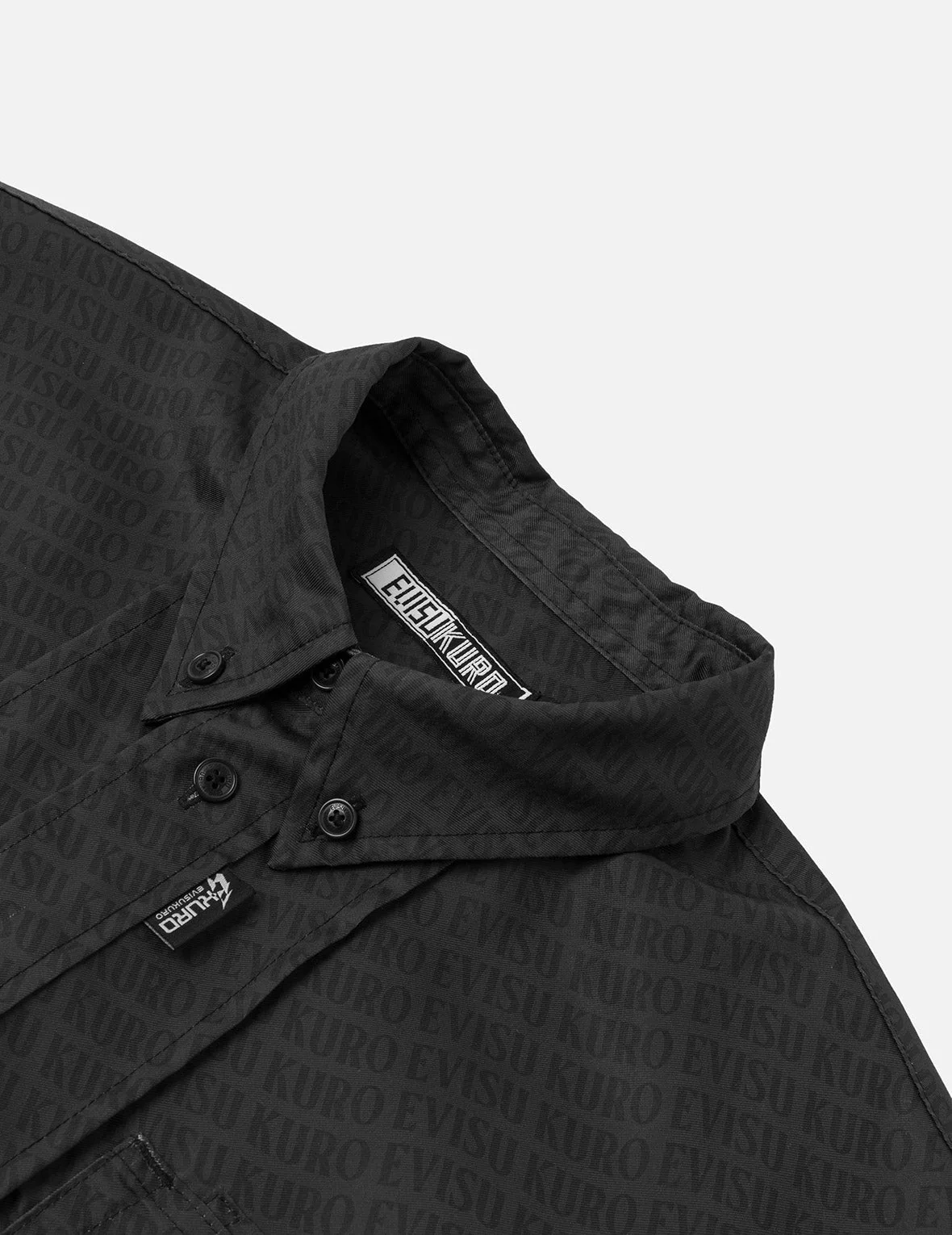 Allover Logo Print Loose Fit Short Sleeves Shirt - Image 8