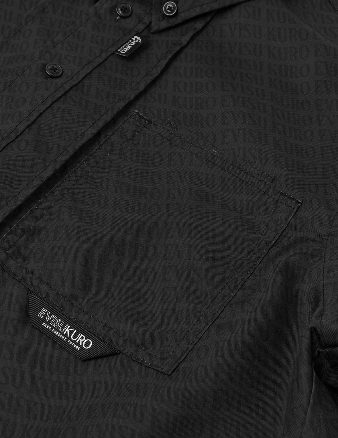 Allover Logo Print Loose Fit Short Sleeves Shirt - Image 9