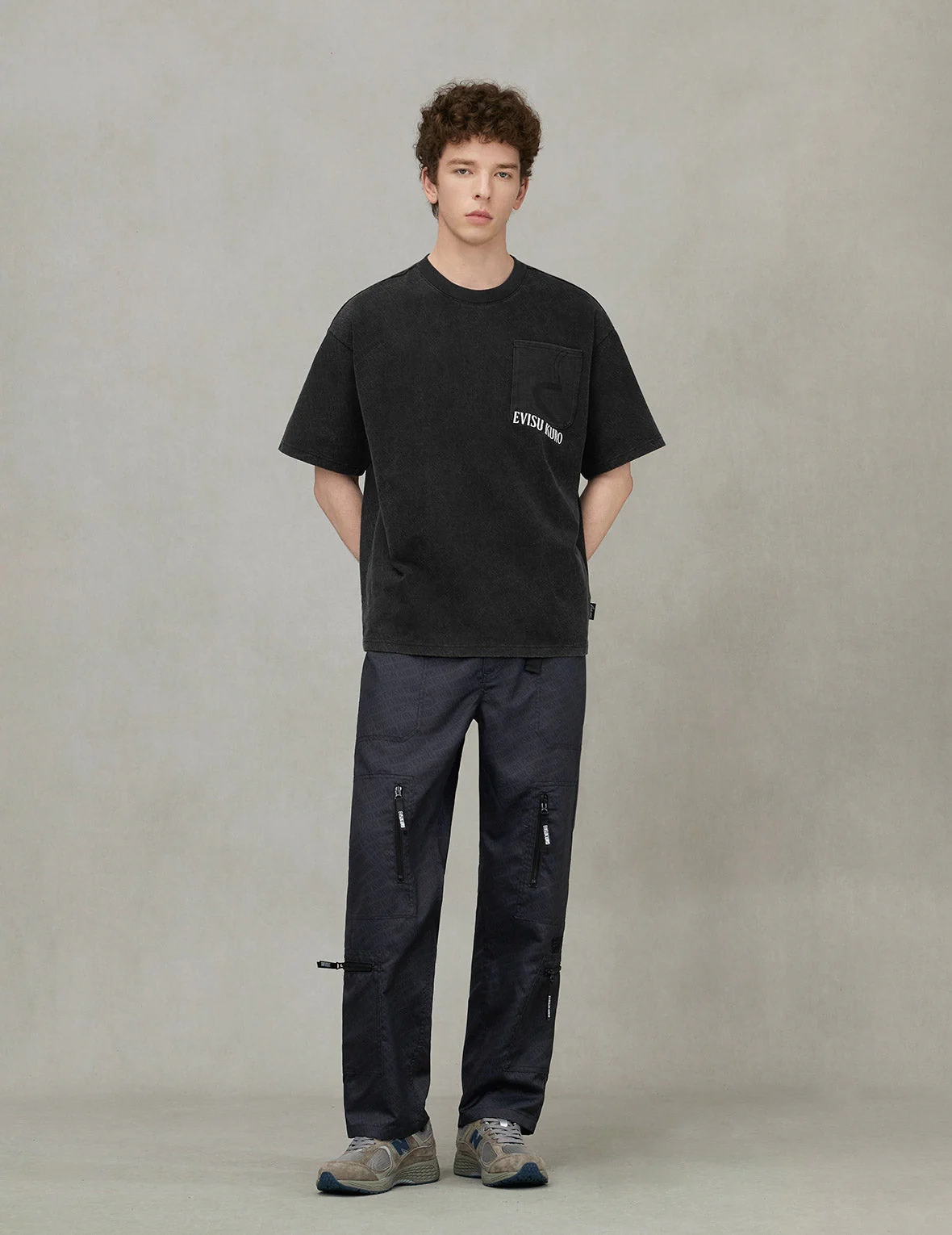 Allover Logo Print Loose Fit T-shirt - Image 3