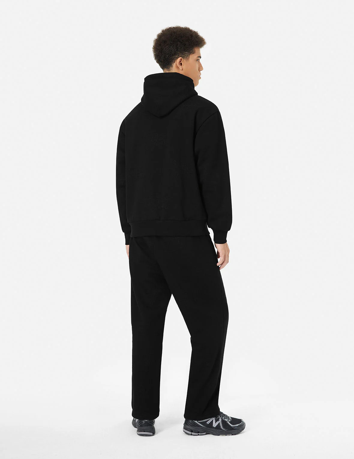 Allover Logo Regular Fit Quilting Hoodie - Image 4