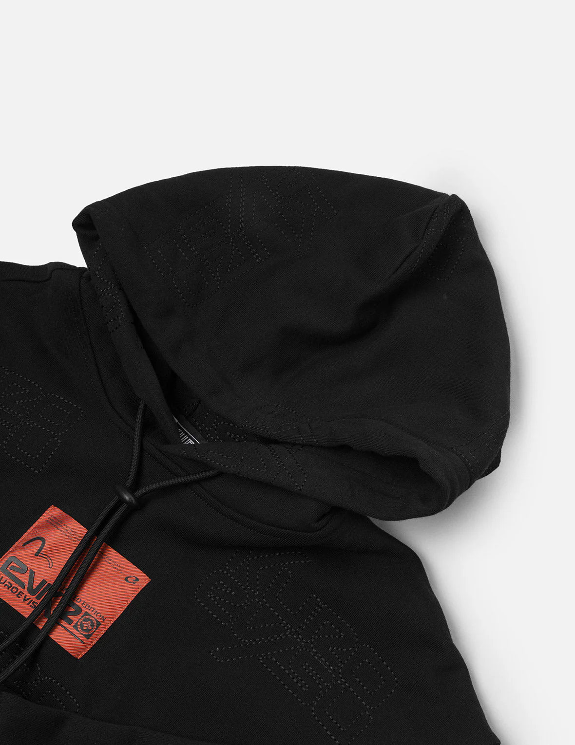 Allover Logo Regular Fit Quilting Hoodie - Image 7