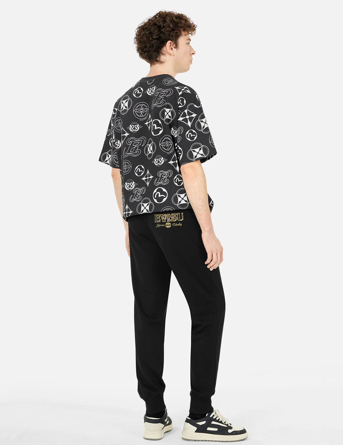 Allover Multi-logo Print Loose Fit T-shirt - Image 4