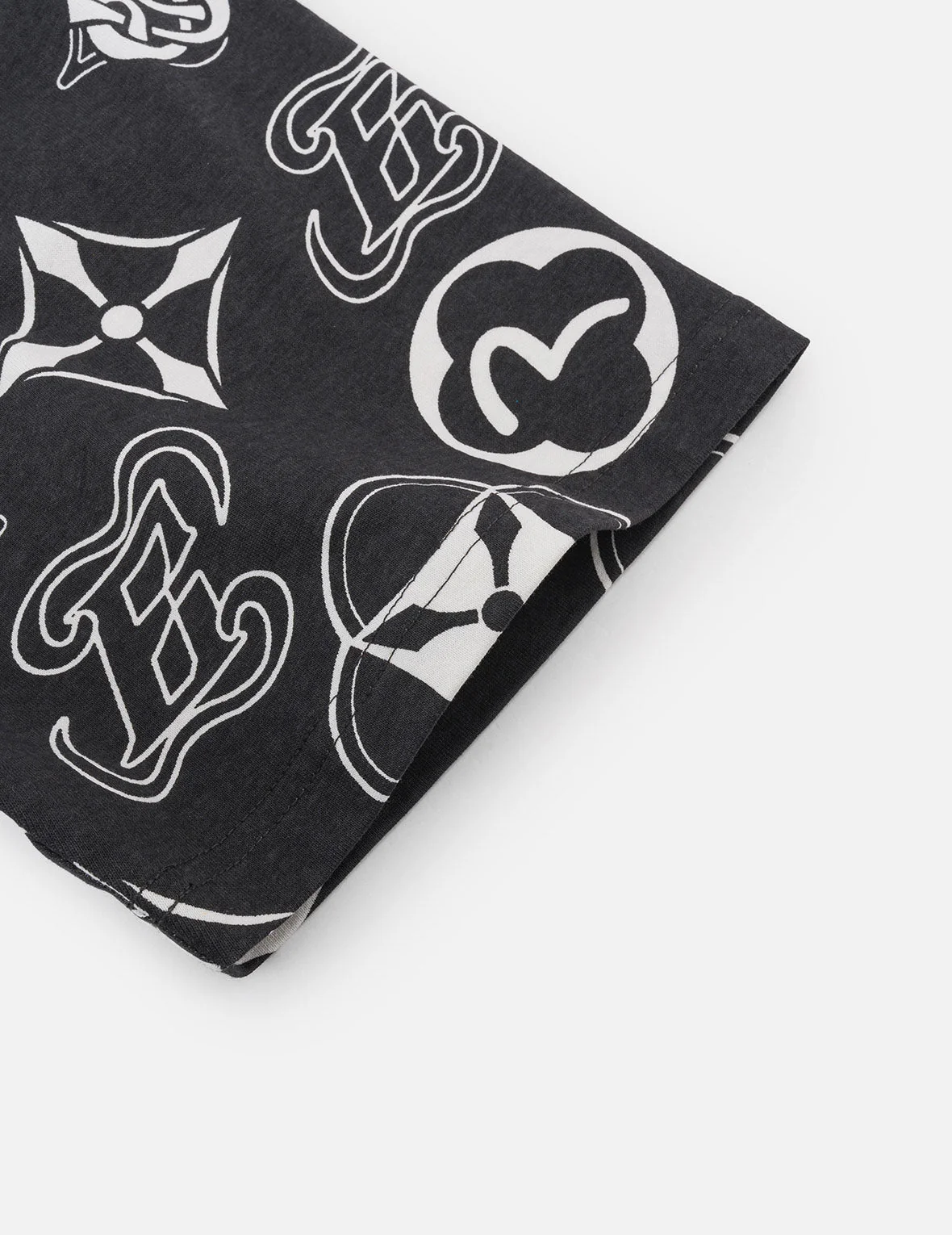 Allover Multi-logo Print Loose Fit T-shirt - Image 6
