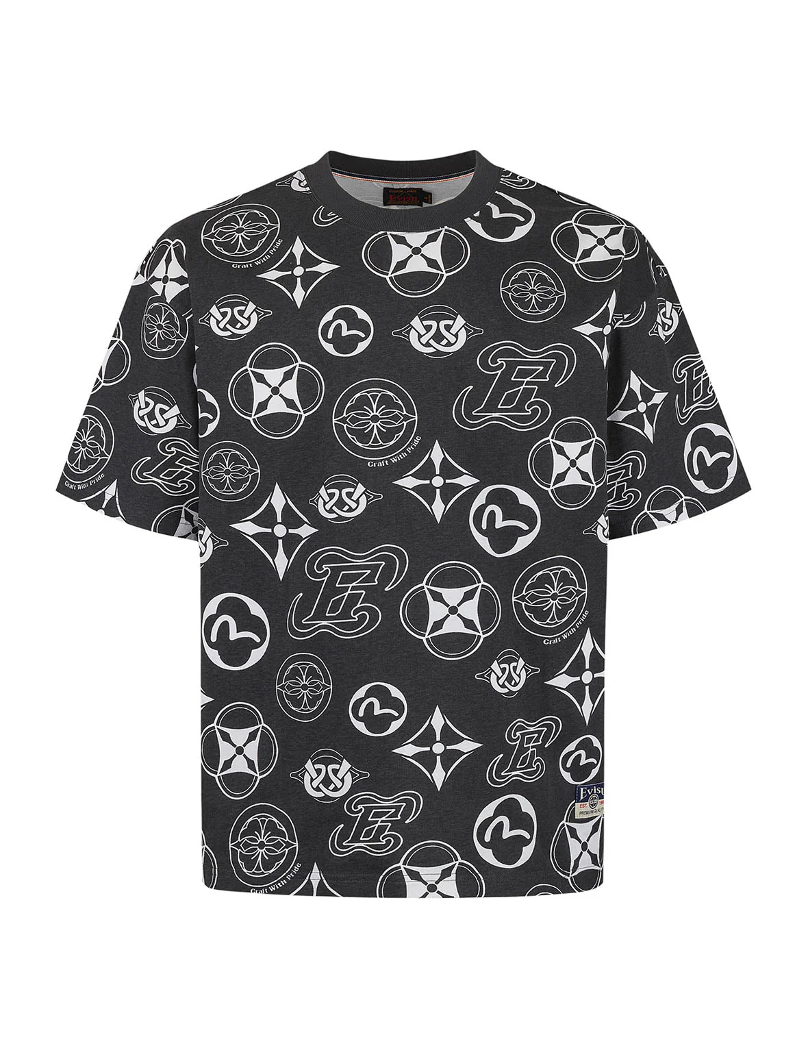 Allover Multi-logo Print Loose Fit T-shirt - Image 7