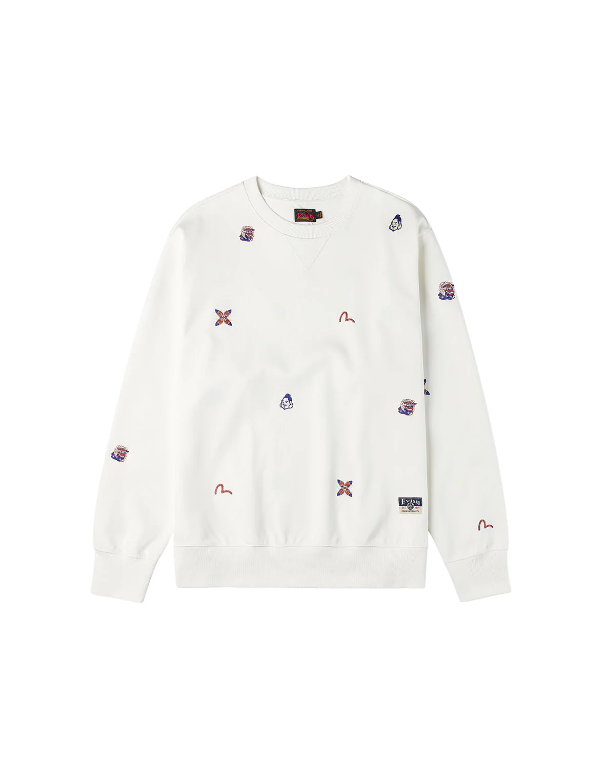 Allover Multi Logos Embroidery Relax Fit Sweatshirt - Image 23