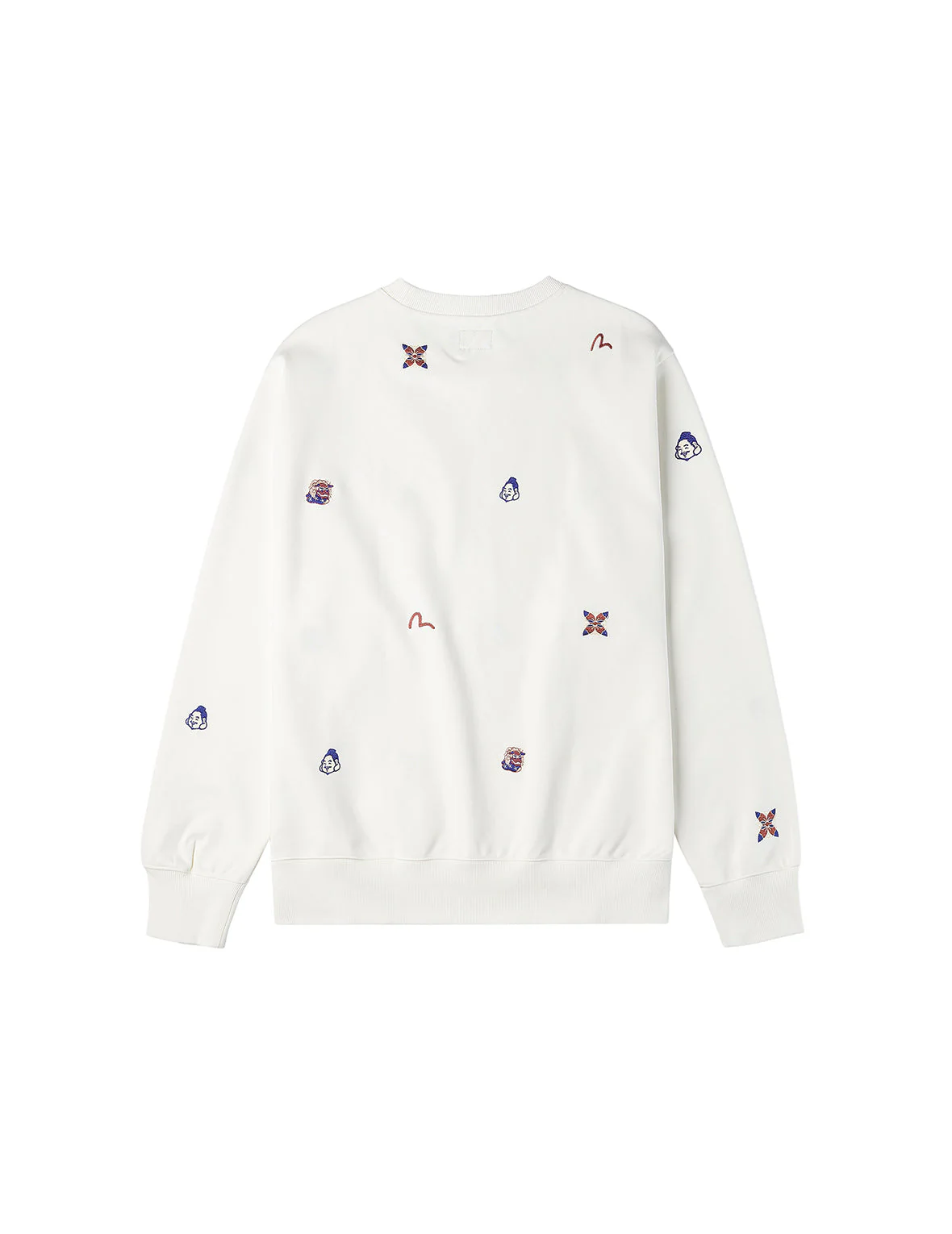 Allover Multi Logos Embroidery Relax Fit Sweatshirt - Image 4