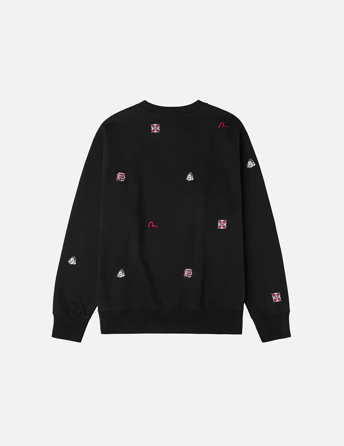Allover Multi Logos Embroidery Relax Fit Sweatshirt - Image 7