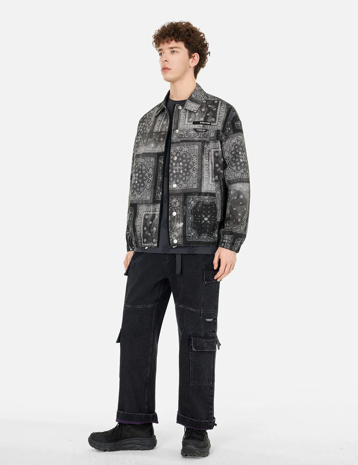 Allover Paisley Print Oversized Coach Jacket - Image 2