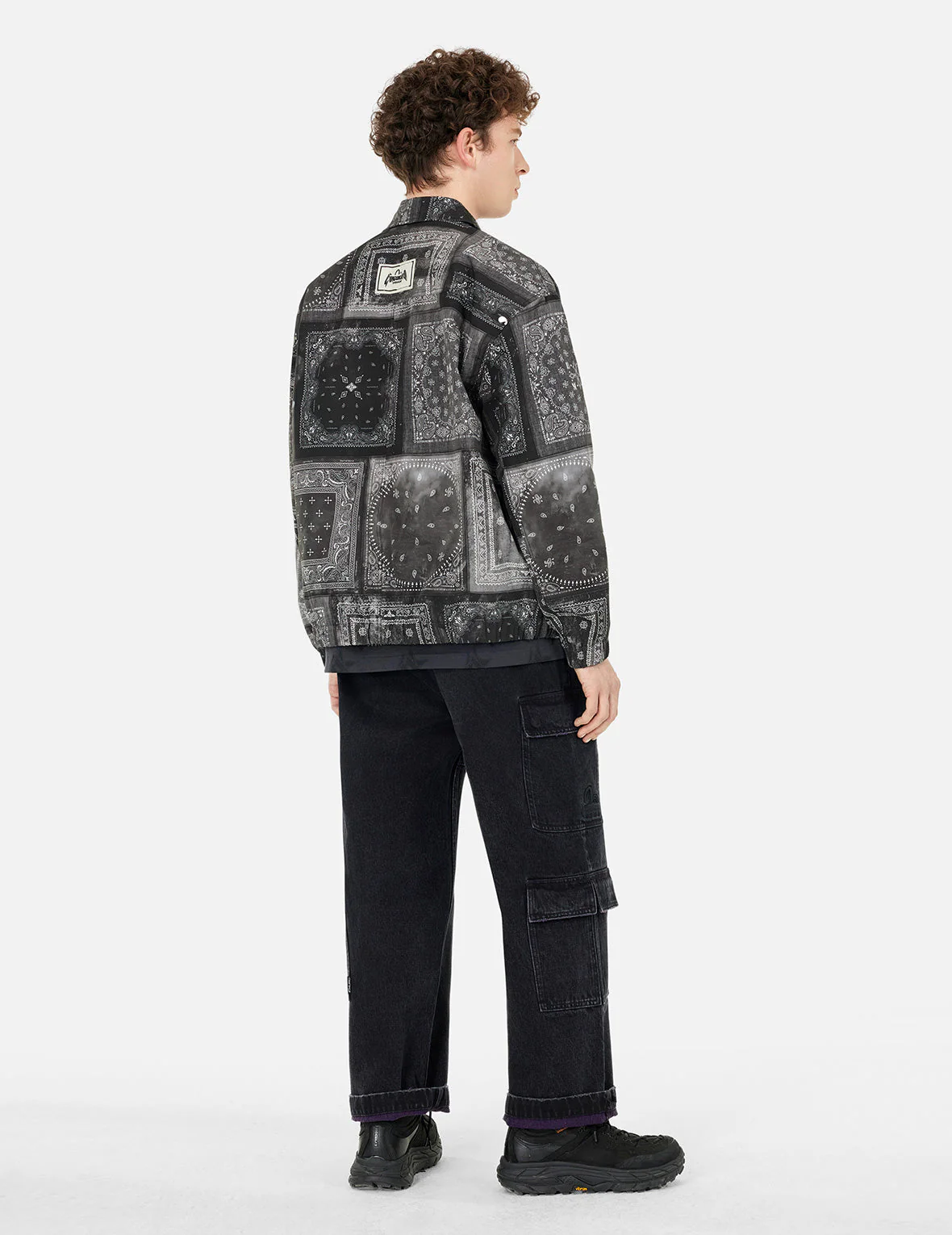 Allover Paisley Print Oversized Coach Jacket - Image 3