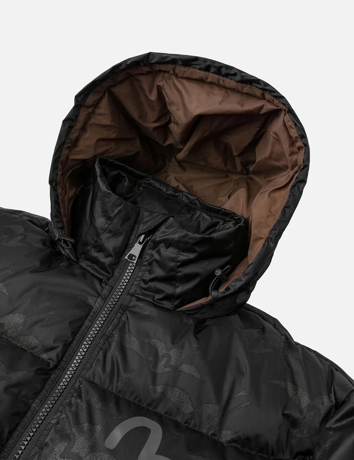 Allover Seagull Crane Jacquard Regular Fit Down Jacket - Image 15