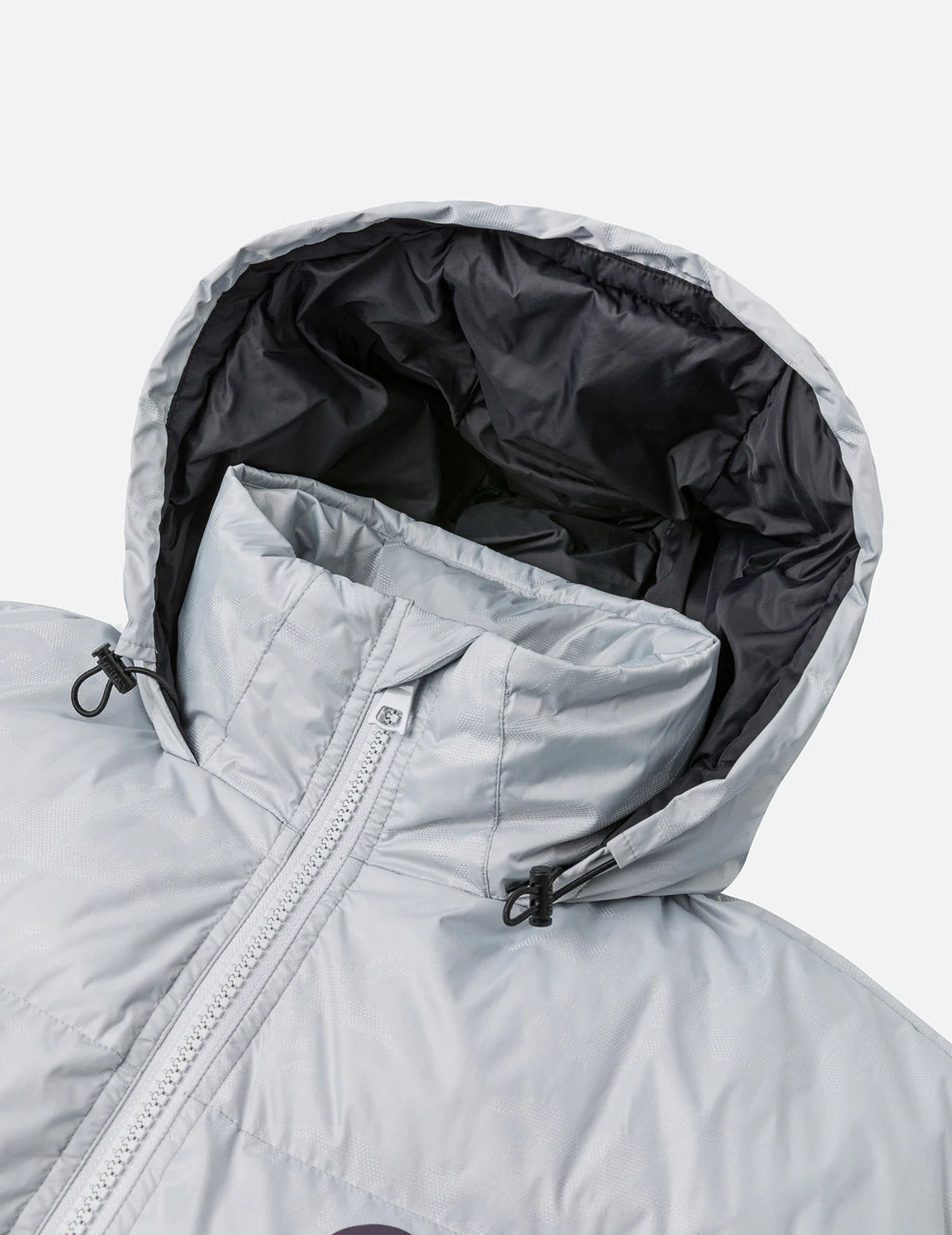 Allover Seagull Crane Jacquard Regular Fit Down Jacket - Image 18