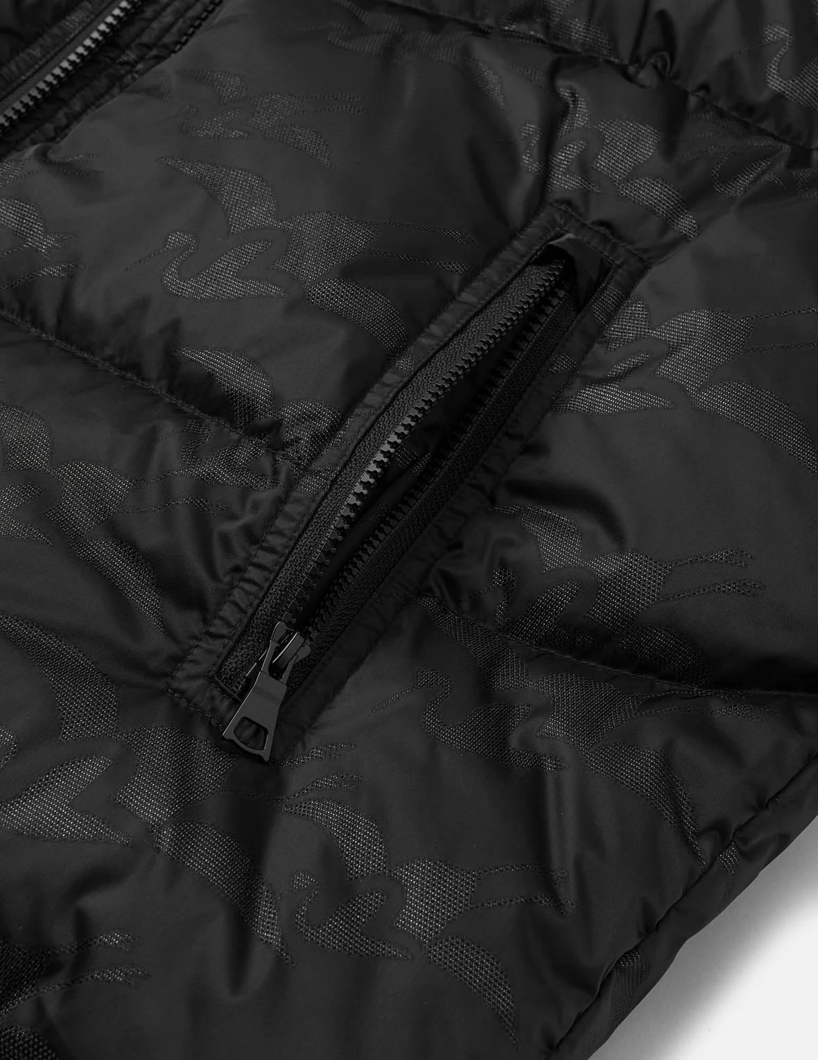 Allover Seagull Crane Jacquard Regular Fit Down Jacket - Image 23