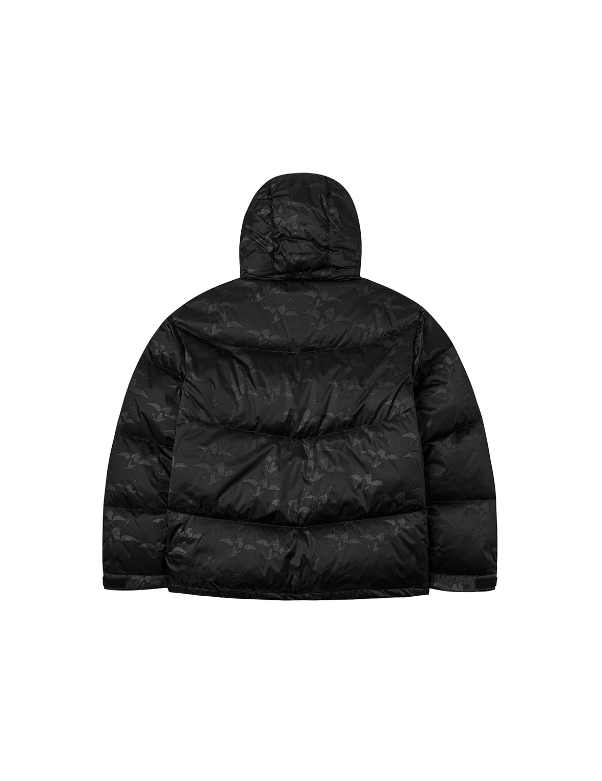 Allover Seagull Crane Jacquard Regular Fit Down Jacket - Image 3