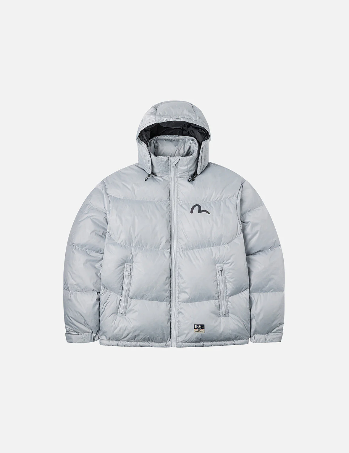 Allover Seagull Crane Jacquard Regular Fit Down Jacket - Image 6