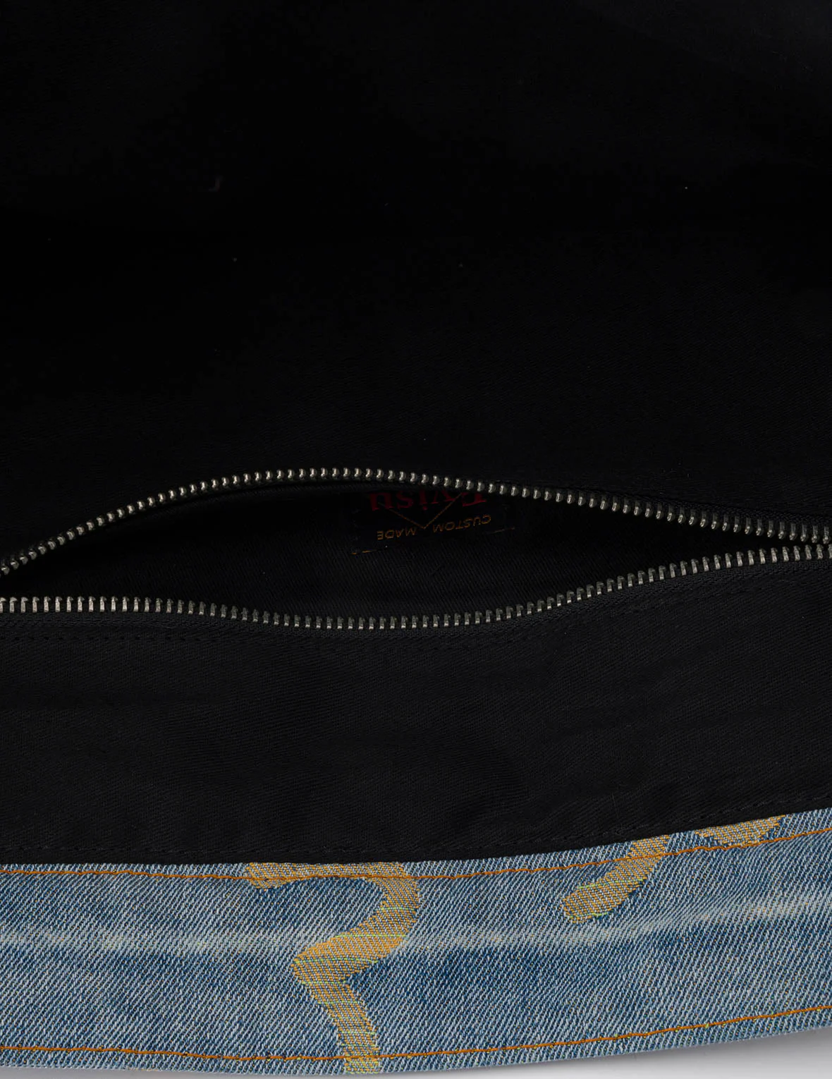 Allover Seagull Denim Tote Bag - Image 9