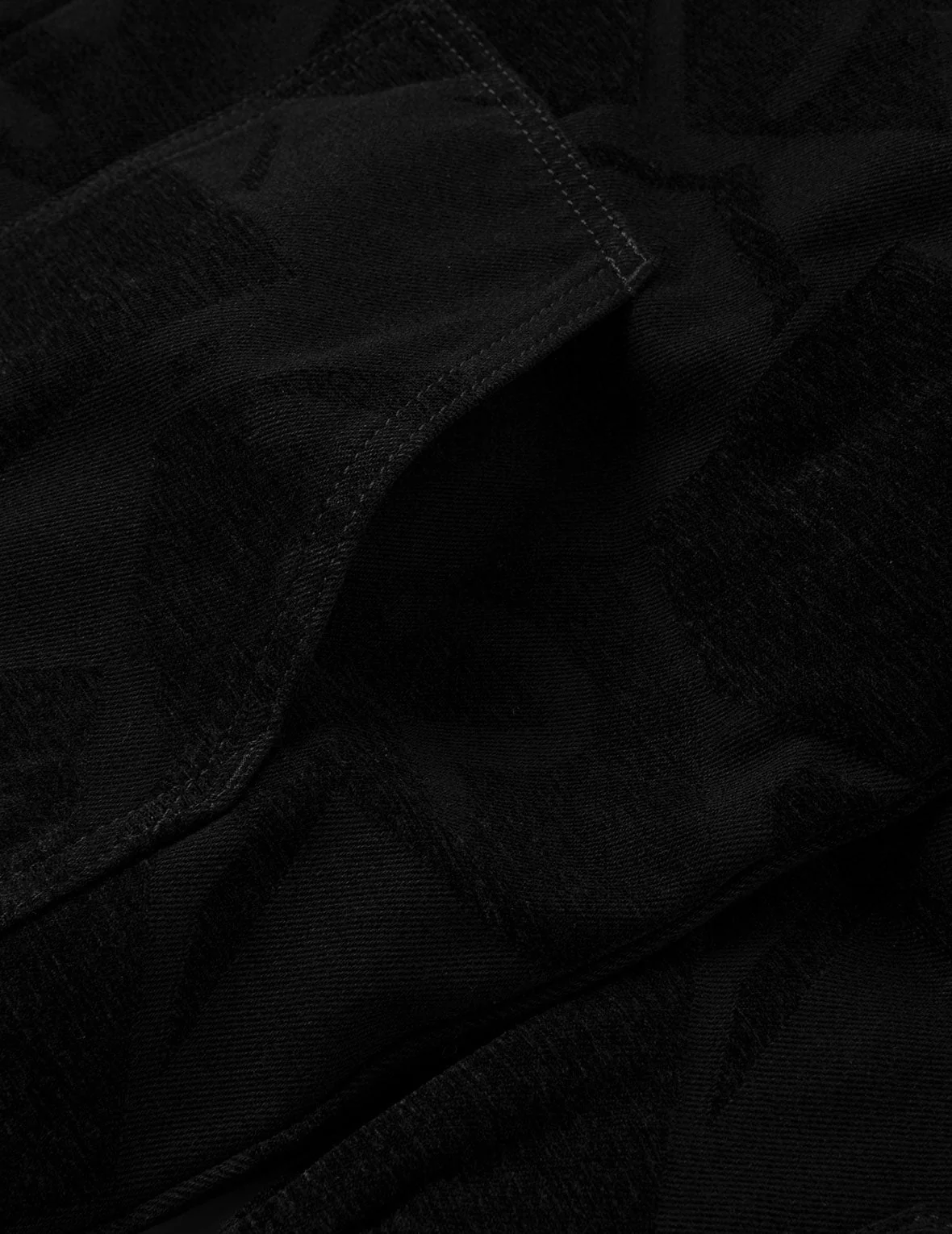 Allover Seagull Jacquard  Regular Fit Chore Jacket - Image 10