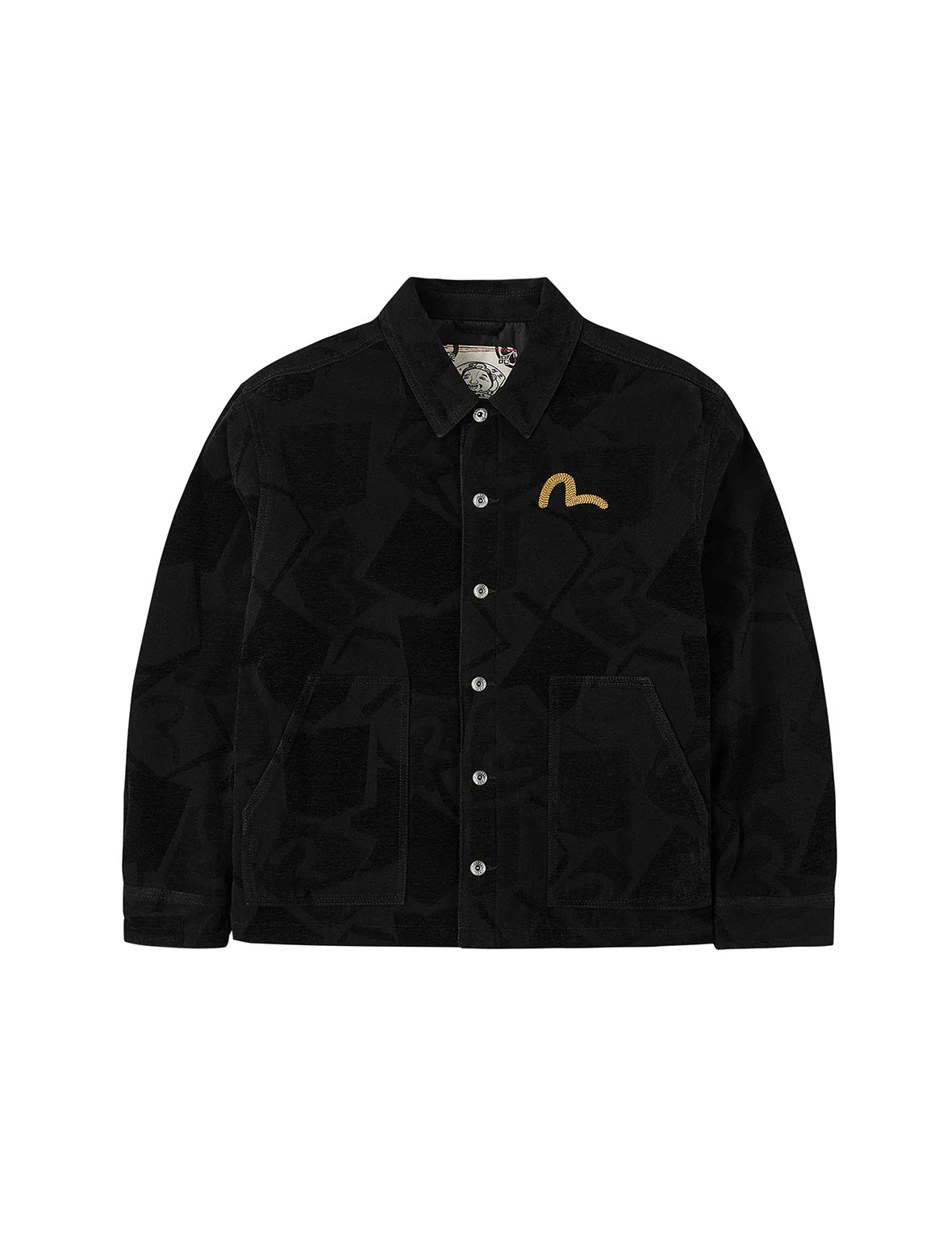 Allover Seagull Jacquard  Regular Fit Chore Jacket - Image 12