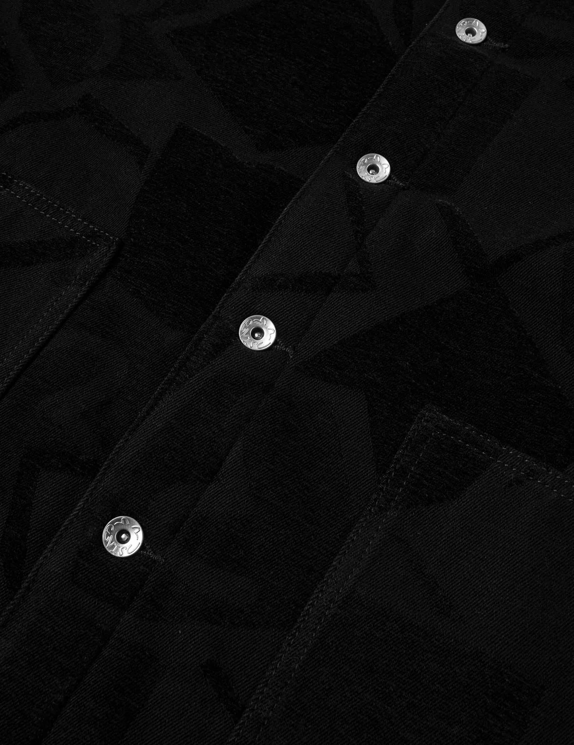 Allover Seagull Jacquard  Regular Fit Chore Jacket - Image 9